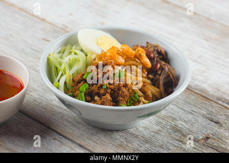 Chili pan Mee asiatische Lebensmittel Stockfoto