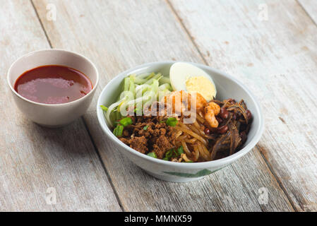 Chili pan Mee asiatische Lebensmittel Stockfoto