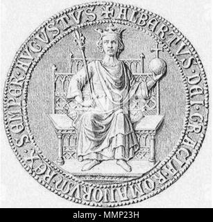 . Albert I. von Habsburg. zwischen 1891 und 1901. = Rudolf trónörökös? Cs. És Kir. Fensége herczeg, József f?? Cs. És Kir. Fensége, Fülöp Szász-Koburg-Gothai herczeg? Fensége 33 Albrecht 1 Habsburger Stockfoto