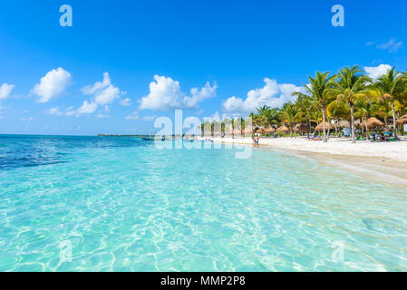 Akumal Beach-Paradise Bay Beach in Quintana Roo, Mexiko - Karibische Küste Stockfoto
