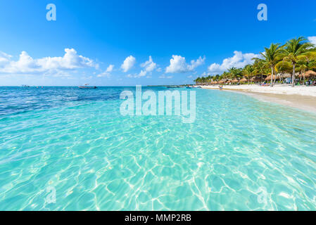 Akumal Beach-Paradise Bay Beach in Quintana Roo, Mexiko - Karibische Küste Stockfoto