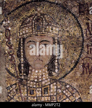 English: Mosaiken in der Hagia Sophia, Szene: Porträt des Alexios, Sohn von Kaiser Johann II. und Kaiserin Irene Deutsch: Das co-Kaiser Alexios, ältester Sohn von Johannes II., in einem Mosaik in der Kirche der Hagia Sophia, konstantinopel dargestellt. Ca. 1122. ????????:? ???????, ???? ??? ?????? ?????????? . Ca. 1122. 37 Alexios Komnenos (1106-1142) Stockfoto