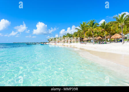 Akumal Beach-Paradise Bay Beach in Quintana Roo, Mexiko - Karibische Küste Stockfoto