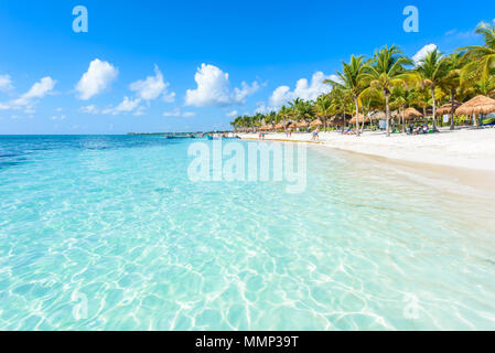 Akumal Beach-Paradise Bay Beach in Quintana Roo, Mexiko - Karibische Küste Stockfoto