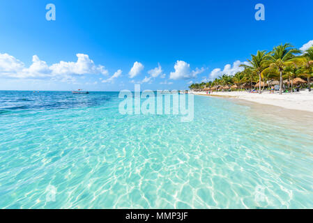 Akumal Beach-Paradise Bay Beach in Quintana Roo, Mexiko - Karibische Küste Stockfoto
