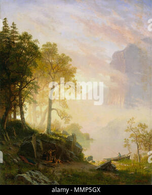 Deutsch: Das Merced River im Yosemite. 1868. Albert Bierstadt - Der Merced River im Yosemite Stockfoto