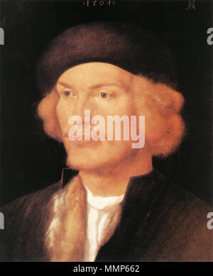 Albrecht Dürer - Porträt eines jungen Mannes - WGA 06980 Stockfoto