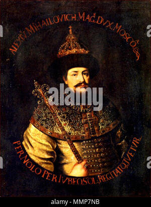 Alexis ich von Russland. XVII c (?). Alexis ich Russlands durch die ANONIM (Russische Museum) Stockfoto