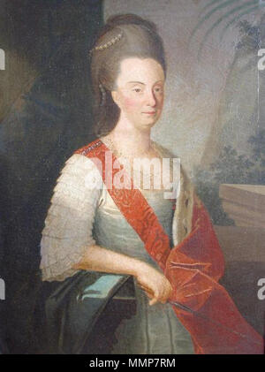 Englisch: Portrait von Dona Maria I. von Portugal (1734-1816) als Queen Regnant. circa 1780. Portrait von Dona Maria ich als Queen Regnant Stockfoto