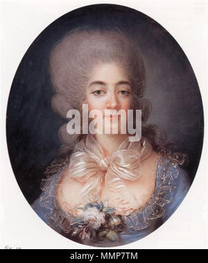 Porträt der Prinzessin Marie Joséphine von Savoyen (1753-1810), Gräfin von Provence. circa 1780. Kämpfen Comtesse de Provence Stockfoto