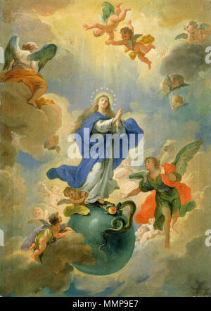 Der Unbefleckten Empfängnis. 1719. Altomonte, Bartolomeo - Die Unbefleckte Empfängnis - 1719 Stockfoto