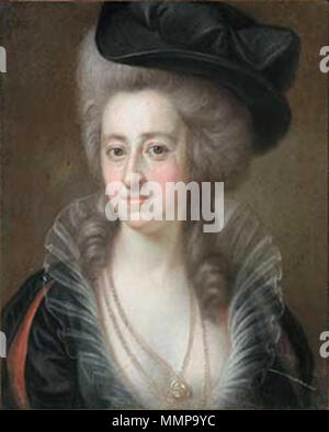 . Englisch: Portrait von eine elegante Frau mit goldenen Schmuck English: Porträt einer eleganten Dame mit Goldschmuck. ca. 1782. 18 elegantwoman Stockfoto