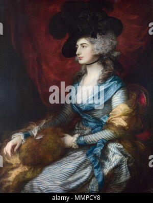 . Portrait von Frau Sarah Siddons (1755-1831) Frau Siddons. 1785. Thomas Gainsborough 015 Stockfoto