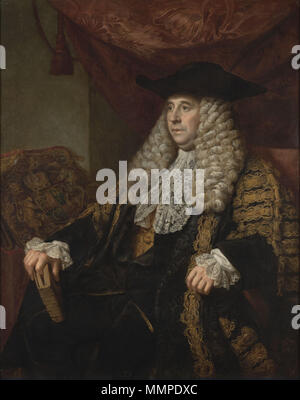 Portrait von Sir Charles Pratt, 1 Camden (1714-1794) zwischen 1767 und 1769. 1 stEarlCamden Stockfoto