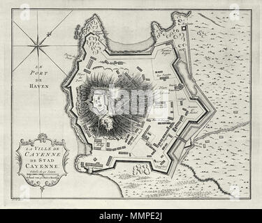 . Nederlands: Plattegrond van de stad Cayenne. La Ville de Cayenne. De stad Cayenne. Ten tijde van de vervaardiging van deze kaart war Cayenne in Franse handen. Deutsch: Karte der Stadt Cayenne. La Ville de Cayenne. De stad Cayenne. Zu der Zeit dieses Diagramm erstellt wurde, Cayenne wurde in französischen Händen. Nederlands: Plattegrond van de stad Cayenne Deutsch: Karte der Stadt Cayenne. 1757. Jakob-van-der-Schley (1715-1779) Alternative Namen Jacob van der Schley, Jakob van der Schley, Jakobus van der Schley Beschreibung holländische Kupferstecher und Maler Geburtsdatum / Tod 26. Juli 1715 vom 12. Februar 1. Stockfoto
