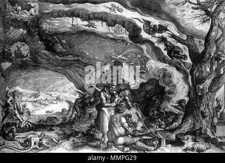 Hexensabbat. ca. 1610. Andries Jacobsz. Lager - Hexensabbat - WGA 21799 Stockfoto