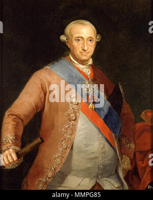 . Español: Retrato del Rey Carlos IV. de España (1748-1819), Que fue hijo del Rey Carlos III de España y de la Reina María Amalia de Sajonia. ca. 1789. Josep Vergara, Carles IV Ca. 1789 Stockfoto