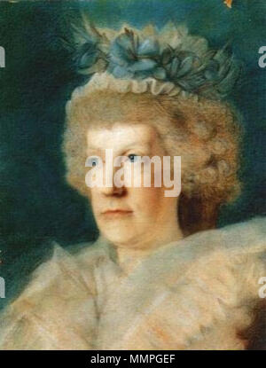. Portrait von Maria Carolina von Österreich (1752-1814), Königin von Neapel. 18. Angelini - Maria Carolina von Österreich Stockfoto