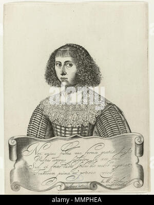 . Self Portrait Anna Maria van Schurman (1607-1678), im Alter von 33. 1640. Anna Maria van Schurman (1607-1678) AnnaMaria vanSchurman Stockfoto