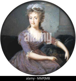 . Portrait von Maria Carolina von Österreich (1752-1814). ca. 1790. Dun-Maria Carolina von Österreich Stockfoto