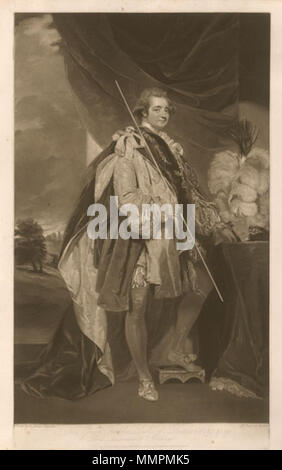 . Porträt von Charles Manieren, 4. Herzog von Rutland (1754-1787) Englisch: Seine Gnade Charles, Herzog von Rutland???????:??? ????????? ?????,?????? ??????? . 1791. Herzog von Rutland von Dickinson, WILLIAM - GMII Stockfoto