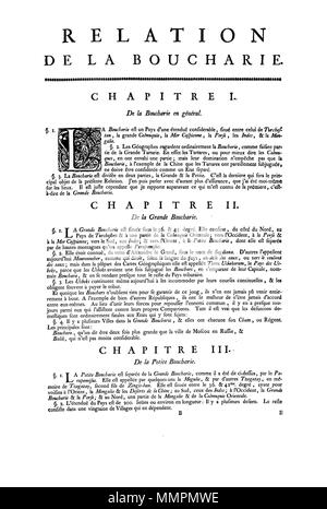 . Français: Nouvel Atlas de la Chine, de la Tartarie chinoise, et du Thibet La Haye 1737. Seite de Texte. . 1737. Jean Baptiste Bourguignon d'Anville (1697 - 1782) Beschreibung der französische Geograph und Kartograph Geburtsdatum / Tod 11. Juli 1697 vom 28. Januar 1782 Ort der Geburt / Todes Paris Paris arbeiten Standort Paris Aufsicht: Q 733907 VIAF:?:? ISNI 7472342 0000 0001 2119 4359 80126318 LCCN:?n NLA:?? 117662046 35007441 GND: WorldCat Anville Nouvel Atlas de la Chine - Seite 06 Stockfoto