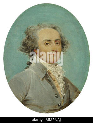 . Portrait von Giuseppe Ceracchi (1751-1801), italienischer Bildhauer Giuseppe Ceracchi. 1792. Giuseppe Ceracchi Stockfoto