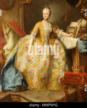 . Englisch: Erzherzogin Maria Anna von Österreich nach 1765. Erzherzogin Maria Anna von Habsburg-lothringen Stockfoto