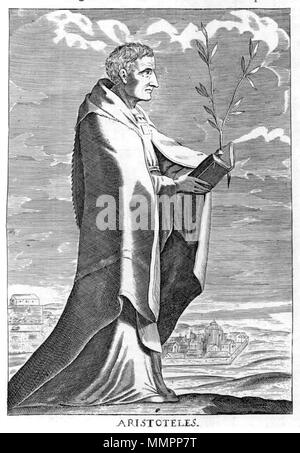 . Englisch: Aristoteles, antiken griechischen Philosophen. Von Thomas Stanley, (1655), die Geschichte der Philosophie: mit dem Leben, Meinungen, Handlungen und Diskursen der Philosophen der jede Sekte, mit Bildnissen der Taucher von Ihnen dargestellt. . Ca. 1655. Unbekannte Aristoteles in Thomas Stanley Geschichte der Philosophie Stockfoto