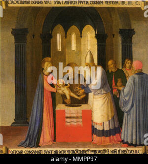 . Armadio degli argenti, criconcizione di Cristo. ca. 1450. Armadio degli argenti, criconcizione di Cristo Stockfoto