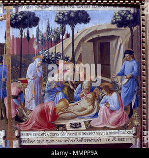 . Armadio degli argenti, compianto. ca. 1450. Armadio degli argenti, compianto Stockfoto