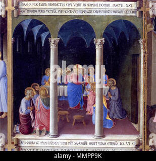 . Armadio degli argenti, comunione Degli Apostoli. ca. 1450. Armadio degli argenti, comunione Degli Apostoli Stockfoto