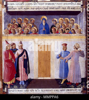 . Armadio degli argenti, pentecoste. ca. 1450. Armadio degli argenti, pentecoste Stockfoto