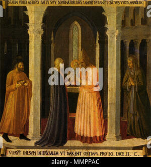 . Armadio degli argenti, presentazione al Tempio. ca. 1450. Armadio degli argenti, presentazione al Tempio Stockfoto