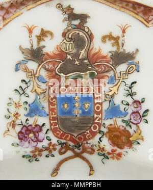 Armas de Joaquim Inácio da Cruz Sobral - Porcelana tun Reinado Qianlong (1736-1795), 02. Stockfoto