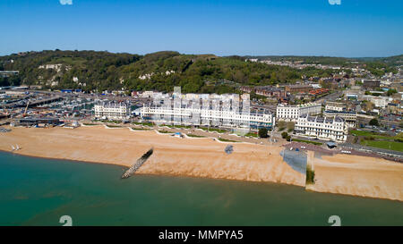 Luftbild von Dover Beach, Kent, England Stockfoto