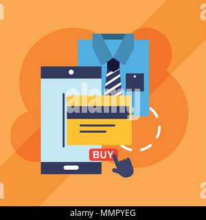 Online shopping Handel Stock Vektor