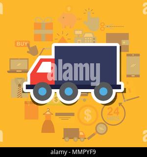 Online shopping Handel Stock Vektor