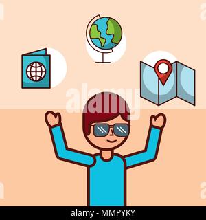 Zeit zum Reisen Stock Vektor