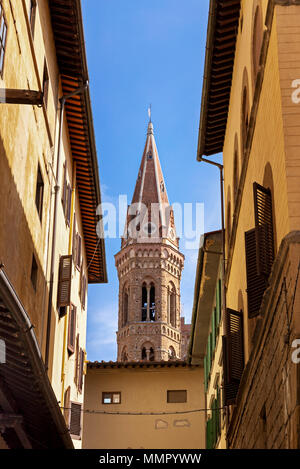 Badia Fiorentina Turm in Florenz Stockfoto