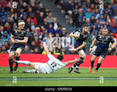 Die Leinster Robbie Henshaw macht eine Pause während der europäischen Champions Cup im San Mames Stadium, Bilbao. Stockfoto