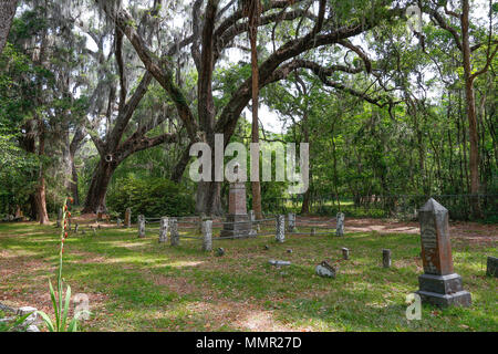 Die historische Alzey, Florida Friedhof im Jahre 1826 gegründet. Stockfoto