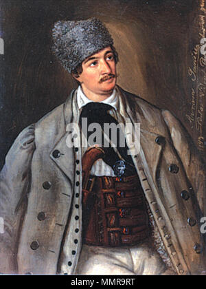 . Rumänischen revolutionäre Avram Iancu. 1849. Avram Iancu Stockfoto
