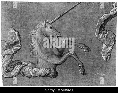. Künstler: Hans Baldung Grien, Entstehungsjahr: 1544 Maße: 26,5 x 20 cm Technik: Revell, weiß gehöht, auf grundiertem Papier blaugrau Aufbewahrungsort: London Sammlung: British Museum, Abteilung für Drucke und Zeichnungen Epoche: Renaissance Land: Deutschland Kommentar: Studie zu Baldungs Wappen mit dem Holzschnitt "Behexter Stallknecht. 1544. Hans Baldung ( - 1545) Alternative Namen: Hans Baldung Grien, Geburt Name: Hans Grien Beschreibung Deutsche Maler Geburtsdatum / Tod zwischen 1484 und 1485 September 1545 Ort der Geburt / Todes Schwäbisch Gmünd Straßburg Arbeitsort Nürnberg Stockfoto