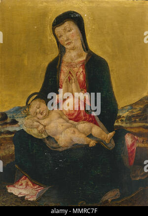 . Madonna und Kind. gold Tempera auf Systemsteuerung. 50,8 bis 38,1 cm. . 15. Jahrhundert. Bartolomeo Vivarini (1440-1499) Alternative Namen Bartolommeo Vivarini; bartolomineo vivarini; Vivarini; Bartolomeo Vivarini de Muriano; bartolommeo vivarini Beschreibung italienischer Maler Geburtsdatum / Tod ca. 1440 ca. 1499 Ort der Geburt / Tod Venedig Italien Arbeit Periode von 1440 bis 1491 Behörde: Q 456971 VIAF: ULAN: 500029396 98283530 LCCN: Nr. 2011055702 WGA: Bartolomeo Vivarini, GND: 129386782 WorldCat Bartolomeo Vivarini Madonna mit Kind Stockfoto