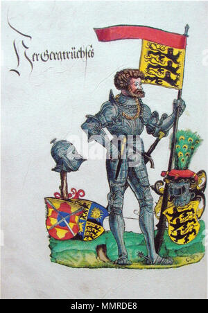 . Truchseß Georg III. von Waldburg (bauernjörg); aus einem Exemplar der Truchsessenchronik im Besitz des Hauses Waldburg-Wolfegg. ca. 1526/30. Christoph Amberger (1505 - 1562) Beschreibung Deutsche Maler Geburtsdatum / Tod 1505 1562 Ort der Geburt / Todes Schwaben Augsburg Arbeit Periode 1525 - 1560 Arbeit Standort Augsburg, Deutschland Authority control: Q 653163 VIAF:?? 500020494 15623990 ULAN: WGA:? AMBERGER, Christoph GND:? 121365298 RKD:? 1472 Bauernjoerg Stockfoto