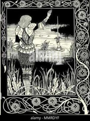 . Deutsch: Wie Sir Bedivere das Schwert Excalibur in das Wasser geworfen. Abbildung aus: Sir Thomas Malory, Le Morte d'Arthur. London: Dent, 1894. Français: Wie Sir Bedivere das Schwert Excalibur in das Wasser geworfen (littéralement " Kommentar Sir Bedivere Serientauglichkeit l'Epée Excalibur dans l'Eau). Illustration tirée de Le Morte d'Arthur par Sir Thomas Malory, London: Dent, 1894. . 1884. Aubrey Beardsley (1872 - 1898) Alternative Namen Aubrey Vincent Beardsley, Aubrey Beardsley Beschreibung britischer Illustrator und Maler Geburtsdatum / Tod 21 August 1872 16 März 1898 Ort der Geburt / Todes Br Stockfoto