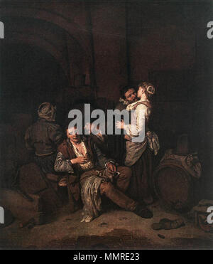 Taverne Szene. 1664. Bega, Cornelis Pietersz. - Taverne Szene - 1664 Stockfoto