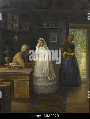 . Englisch: Alexander Iwanowitsch Morosow (1835-1904) Vor der Hochzeit Русский: Александр Иванович Морозов (1835-1904) Перед свадьбой. 1879. Alexander Iwanowitsch Morosow (1835-1904) Alternative Namen Alexander Iwanowitsch Morosow Beschreibung russische Maler Geburtsdatum / Tod 17. Mai 1835 (im Julianischen Kalender) 28. November 1904 (im Julianischen Kalender) Ort der Geburt / Todes Saint Petersburg Saint Petersburg Standort Sankt Petersburg Authority control: Q 2833895 VIAF:? 122351867 500077244 GND ULAN:?:??: 57816 118999060 RKD vor der Hochzeit von Morozov Stockfoto