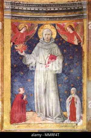 Der hl. Antonius von Padua. 1450 s. Benozzo Gozzoli - Hl. Antonius von Padua - WGA 10218 Stockfoto